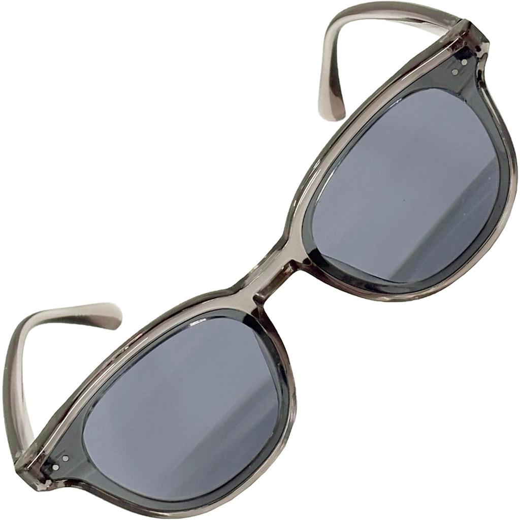 FashionBerry Clear Gray x Light Smoke Sunglasses with Over UV Oval Thick Lightweight Eyewear for and Outdoor Activities 99% Protection, Lenses,