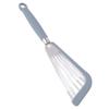 Silicone Fish Spatula Stainless Steel Slot Nonstick Coating Spatula for Frying Beefsteak Egg Grey