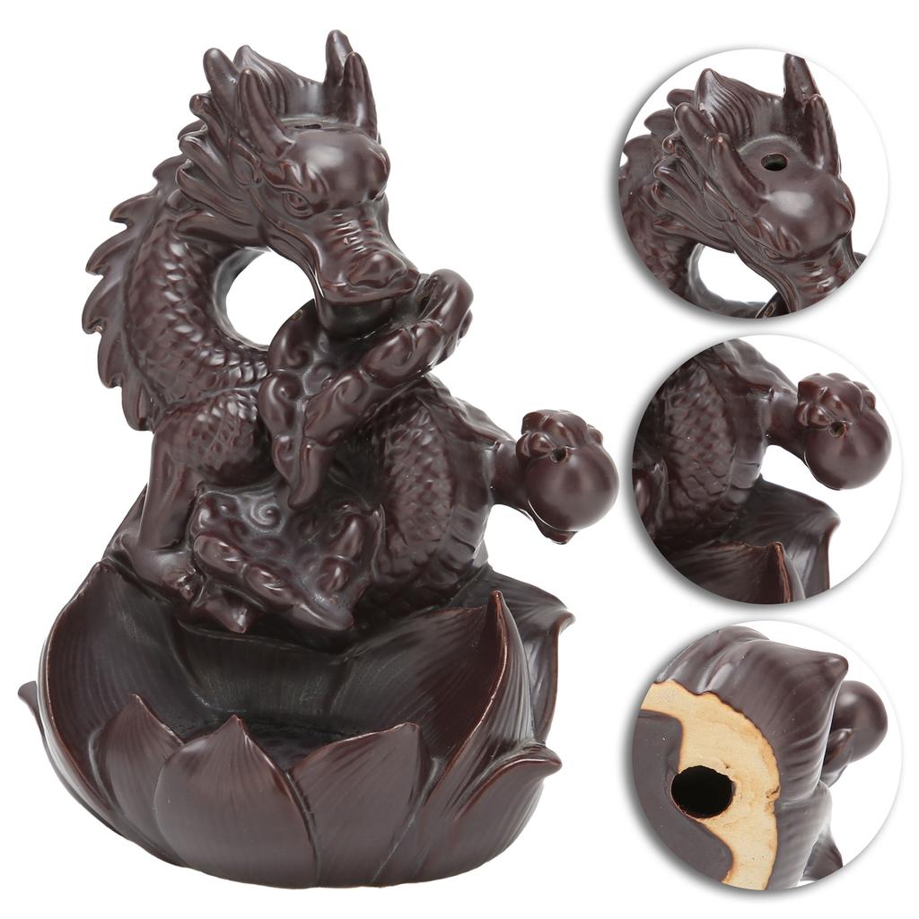 Dragon Incense Burner Smoke Backflow Incense Holder Handicrafts Home Ornament Gift