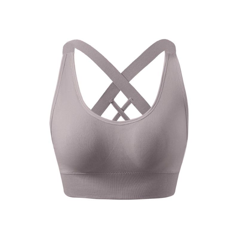 Women Plus Size High Strength Shockproof Cross Back Fitness Running Sports Bra