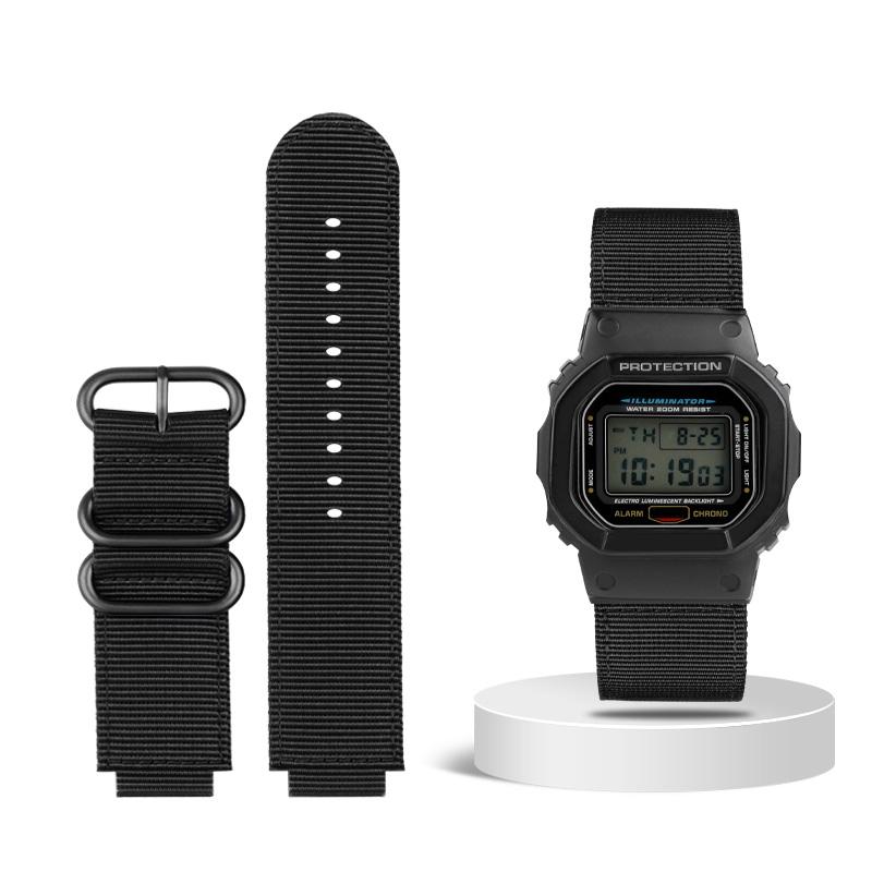 

Классический адаптируемый для G-SHOCK Casio GW6900 DW5600 GW-B5600 GM-5600 серия нейлоновый ремешок аксессуары для часов для занятий спортом на открытом воздухе из холста 24.16mm
