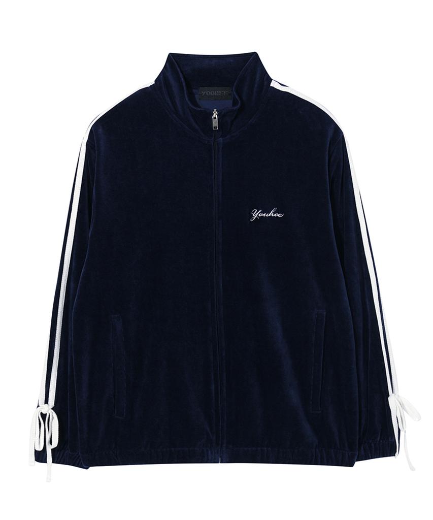Youhee Velour Track Top Navy