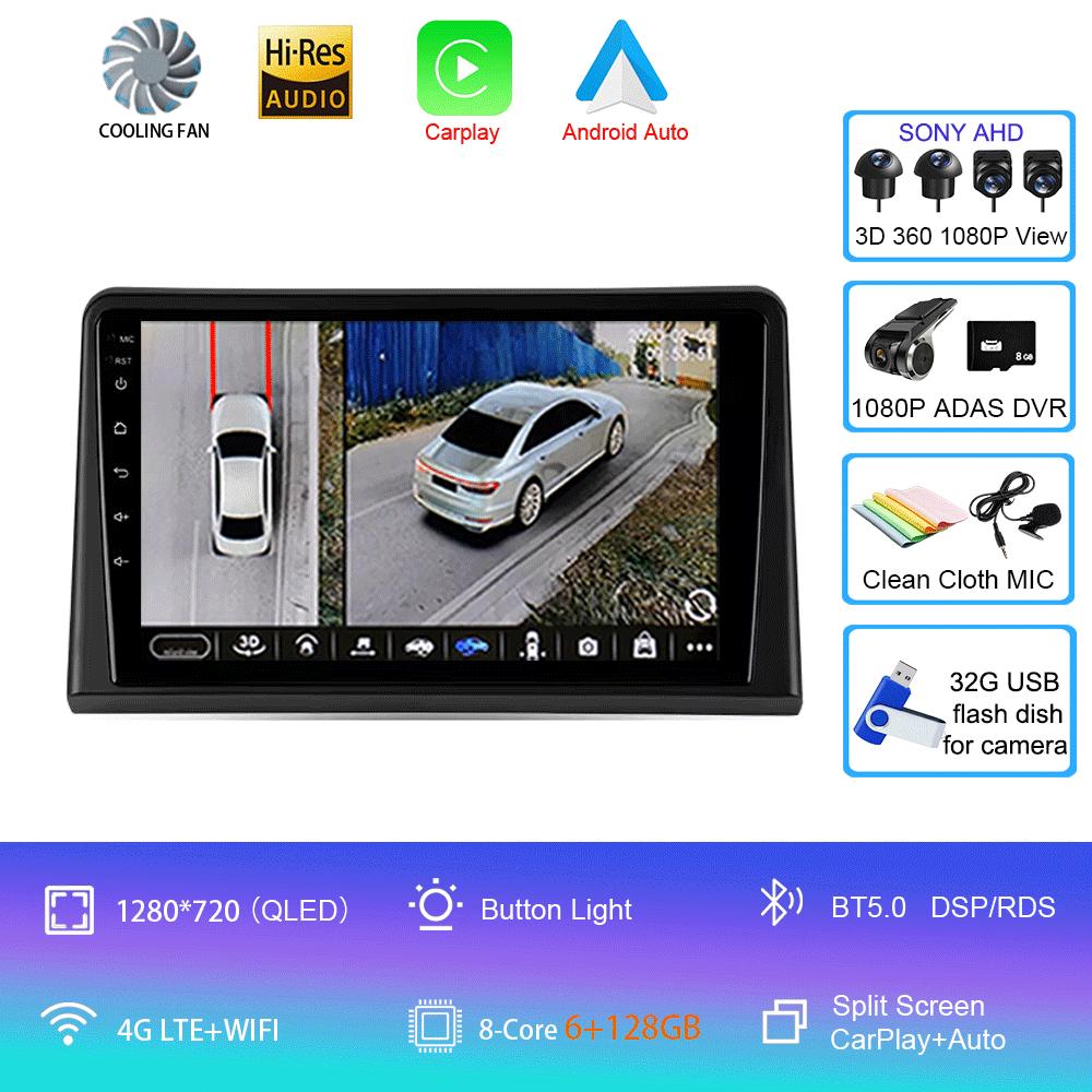 Android 14 Carplay Auto For Hyundai Sonata 7 LF 2017 2018 2019 GPS Multimedia Car Radio Player Stereo 360 Camera 4G+WiFi BT DSP