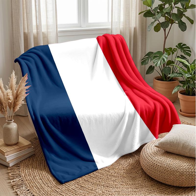Frankreich Nationalmannschaft Thema Decke Weiche Flanelldecke Plüsch Überwurfdecke Gemütliche Sofa Bettdecke für Heimdekoration