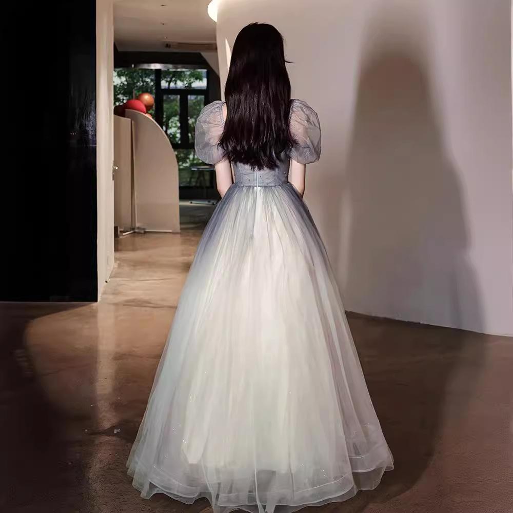 Annual Meeting Evening Dress 1011 New Summer French Fairy Gradually Change Temperament Banquet Art Test Dress Dress