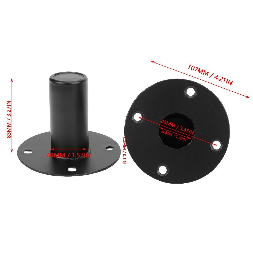 2PCS 107x83mm Tripod Speaker Stand Mount Adapter Iron Speaker Pole Mount  for PA DJ Setup