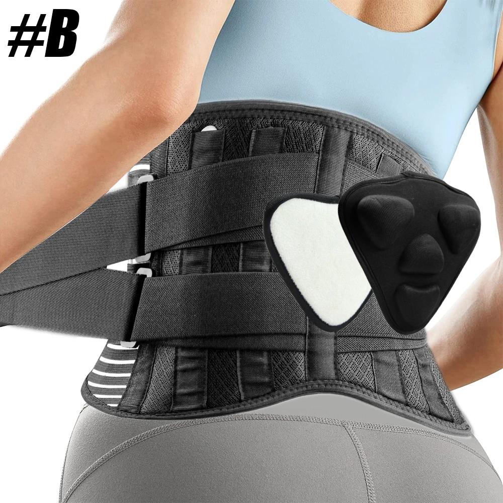 

Для пояса поддержки спины с поясничной подушкой Эргономичный дизайн 3D трикотаж для облегчения боли 3XL-waist 135-155cm