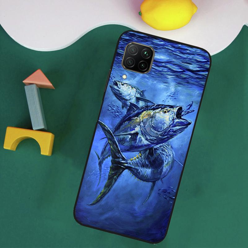 Bluefin Tuna For Huawei Nova 9 10 SE 8i 11i 12i 12s Y60 Y61 Y70 Y90 Y72 Y73 Y91 P60 Pro P40 P30 Lite Case