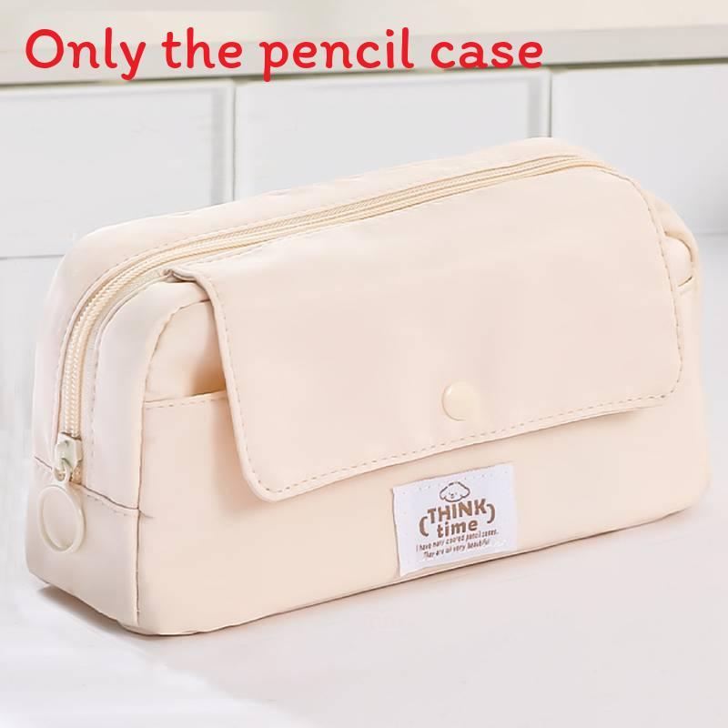 Multilayer Canvas Pencil Case With Large Capacity For Students And Office Use
