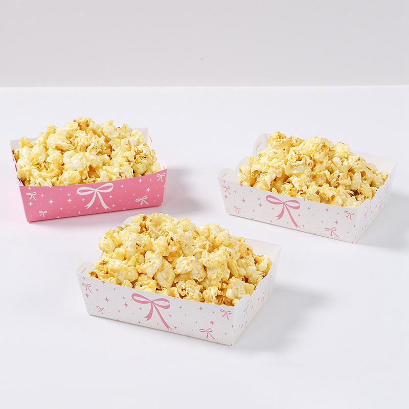 Schleifen Partydekorationen Snackbox Popcornboxen Pommes-frites-Boxen Für Kinder Geburtstagsparty Jungen Mädchen Partyzubehör Gastgeschenke