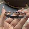 Xiaomi 100% Solid 925 Sterling Silver Metal Bracelet for Women Men Vintage Black Stone Letters Handmade Simple Birthday Gift