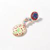 Exaggerated Asymmetric Enamel Drop Earrings Hand Painted Floral Multi-Layered Earrings Gifts For Women Daily Party Wear