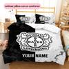 Custom Name Bayer 04 Leverkusen2 Pattern Bedding Quilt Set  Home Decoration  Gift (1 * Duvet Cover + 2 * Pillowcase  Without Core)
