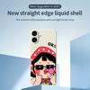 For iPhone 17 Case Cute Kid Pattern Printing Straight Edge TPU Phone Back Cover