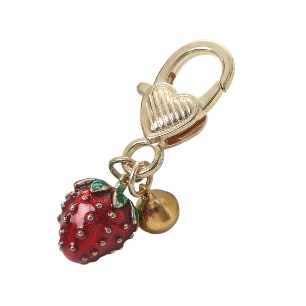 Multi Color Phone Lanyard Strawberry Pendant Keychain Detachable Phone Chains Keyring Portable Accessory for Women