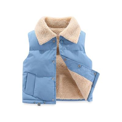 Unisex Kinder Fleeceweste - Jungen & Mädchen Herbst/Winter Lammwolle Oberbekleidung