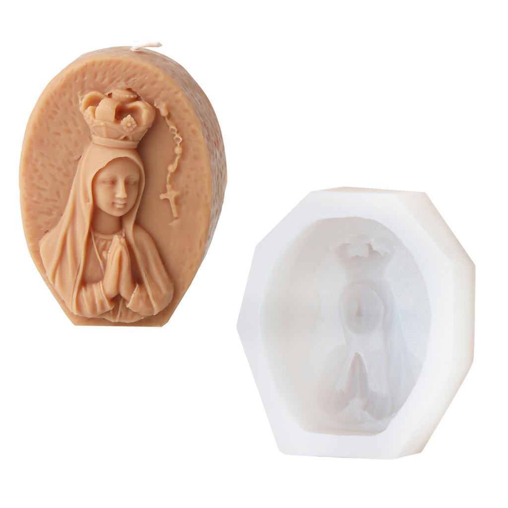 Religious Family Silicone Candle Molds for Epoxy Resin Candle Home Decoration Photo Frame Shaped Silicone Candle Molds
