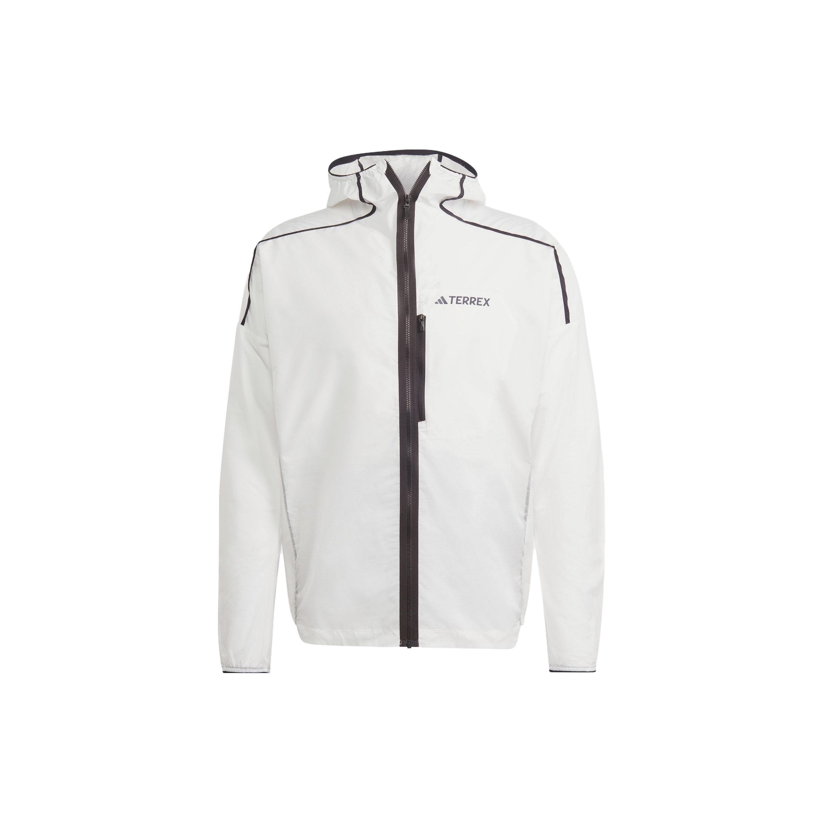 adidas Terrex Agravic Windweave Trail Running Windbreaker Jacket White Men s HT9389 M