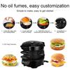 Starlux Breakfast Sandwich and Burger Maker with Egg Fryer and Toaster