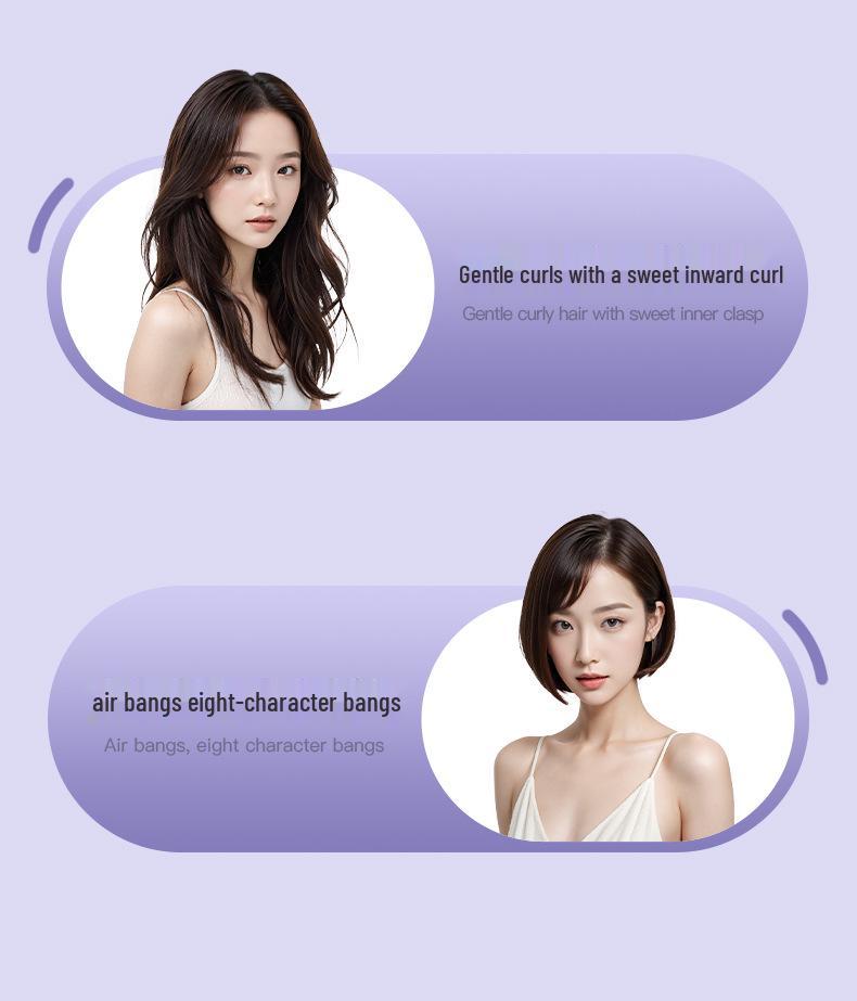 Dual-Use Negative Ion Hair Styler: Straightener & Curler - Gentle, Non-Damaging Heat Plate