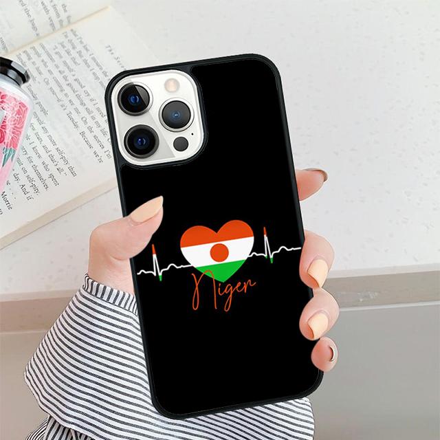 Niger Flag Phone Case For iPhone 17 Air 16 15 14 plus 12 13 Pro max Soft Bumper Shell Cover coque