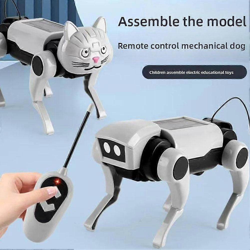 Cane Robot Giocattolo Intelligenza Telecomando Giocattolo Robotico Cane Puzzle Modello Fai da Te