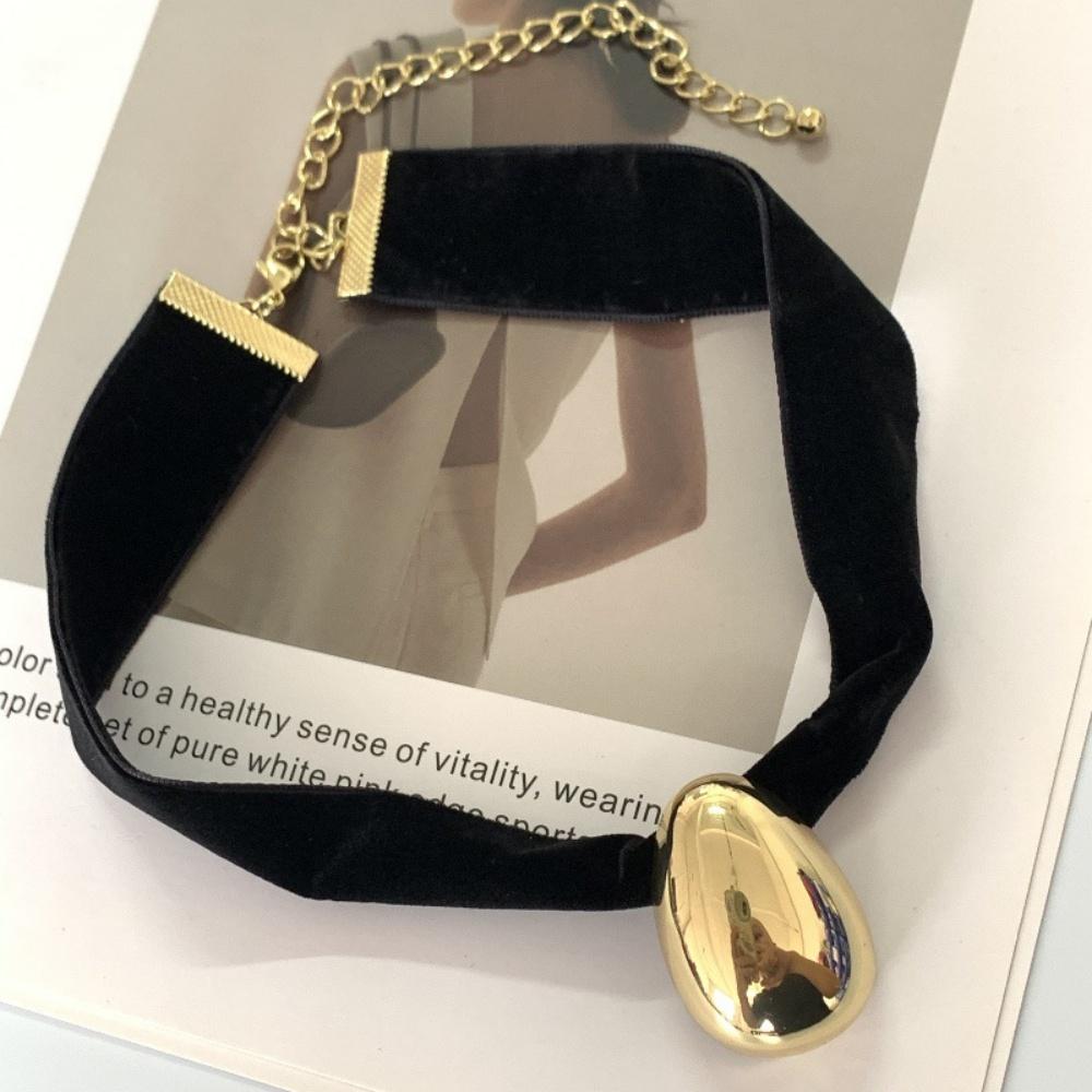 

1 Piece Velvet Teardrop Necklace, Retro Sweet Cool Style, Suitable for Daily Wear / Date Outfits / Party Looks