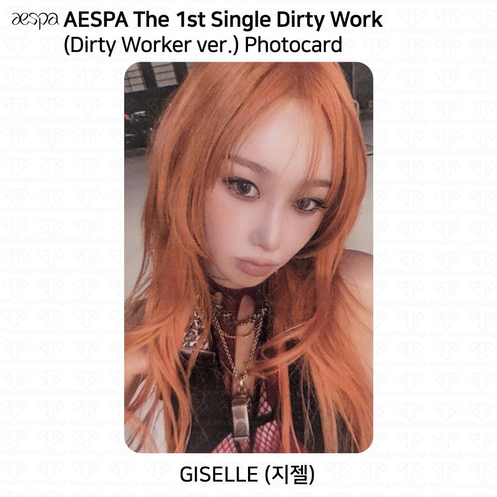 aespa 1. kislemezalbum Dirty Work Dirty Worker / Code / Case ver. Hivatalos fotókártya
