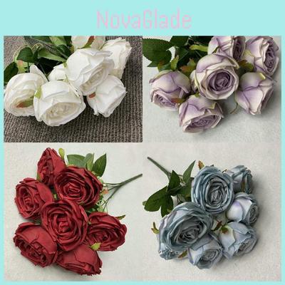 Artificial Rose Bouquet With Soft Fabric For Home Decor And Hotel Gift Displays