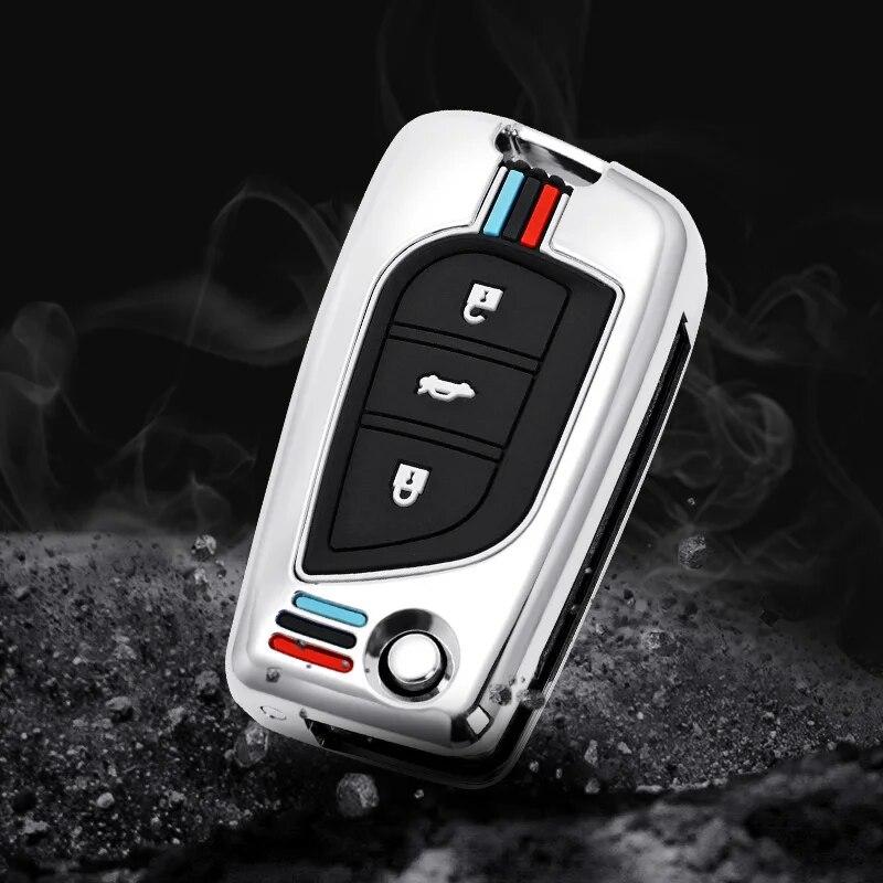 Car Remote Key Cover Case Shell Fob for Toyota Auris Corolla Avensis Verso Yaris Aygo Scion TC IM Camry RAV4 Forturner Hilux