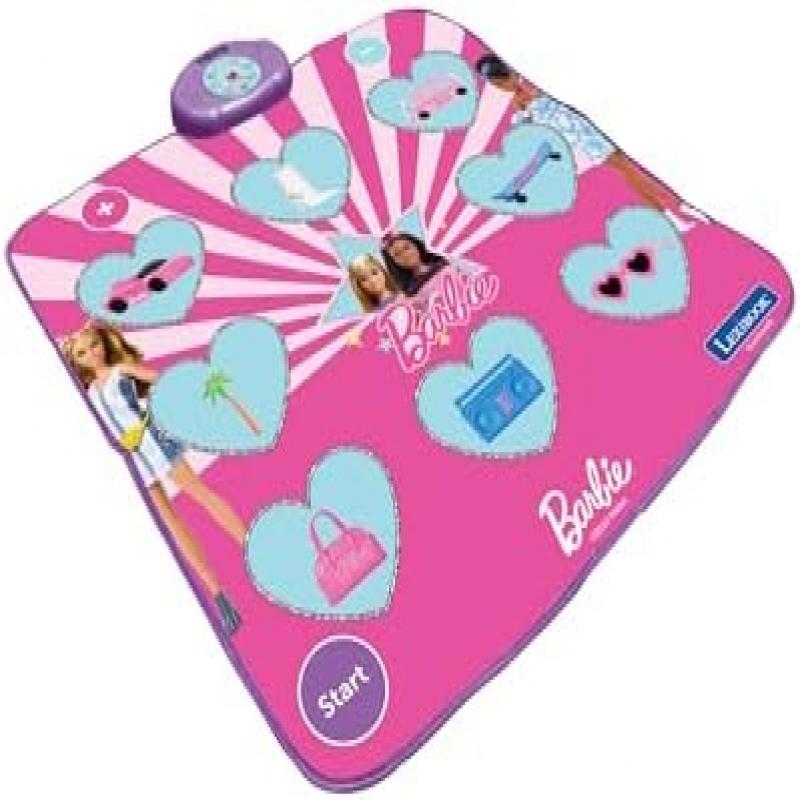 Barbie Electronic Dance Mat, Bluetooth & Light Up, 6 Game Modes, Pink