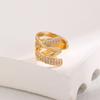 1Pcs Hollow Exquisite Zircon Ear Clip for Women Fashion No Pierced Copper Cuff Earrings Female Wedding Party Jewelry