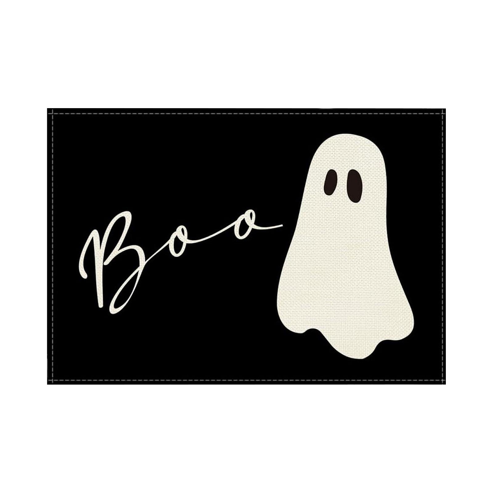 

6pcs Halloween Placemats Square Placemats Potholder Decoration One Size