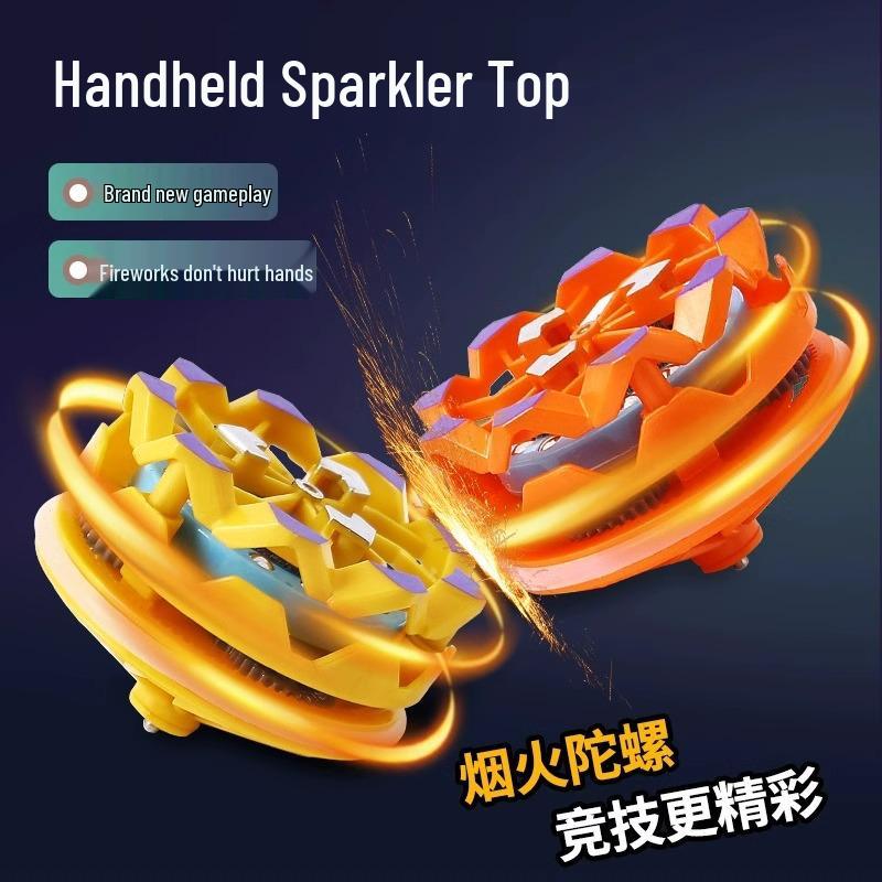 

Fire-Spitting Rotating Luminous Battle Top Toy for Boys
