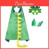 Adorable Children's Dinosaur Cloak And Mask Set For Cosplay And Performance Fun