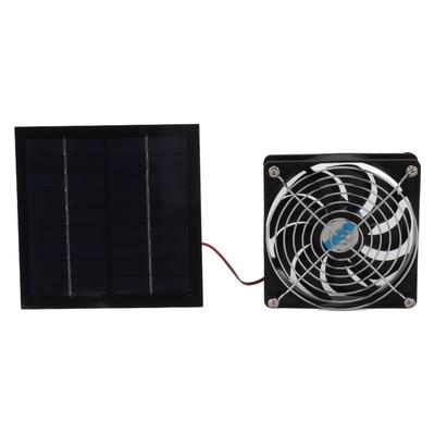 20W Solarbetriebener Abluftventilator Leistungsstarker 12cm Ventilator Tragbares Solarmodul-Ventilator-Kit für Wohnmobil Gewächshaus Haustierhaus