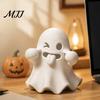 Cute Desk Accessories Halloween Ghost Figurine, 3D Printed Face Statue, Spooky Small Decorations Tabletop Ornament for Shelf, Desk, Home Party Decor