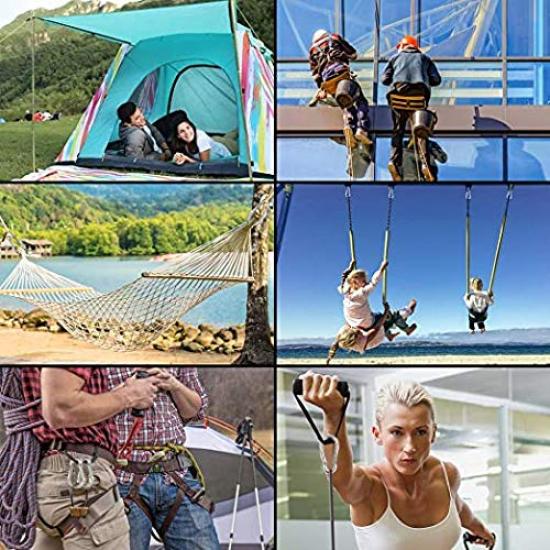 JOLIRSBOX Stainless Steel Spring Hook Carabiner Set 8 (8cm, sets)