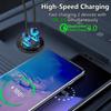 Aluminum Quick Charge Dual QC3.0 USB Car Charger Socket with Digital Voltmeter With Switch Button for Marine Motorcycle Truck