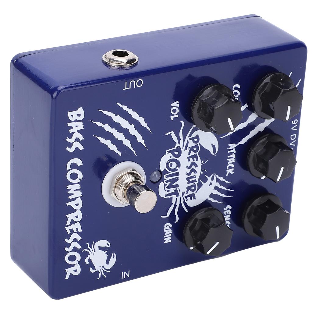 Bass Compressor Pedal Pressure Point Effect True Bypass AluminiumAlloy Shell CP45