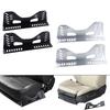 2 Pieces Race Seat Side Mount Brackets Easy to Install Heavy Duty Sturdy Aluminum Alloy Side Mounting Bracket Repair Parts