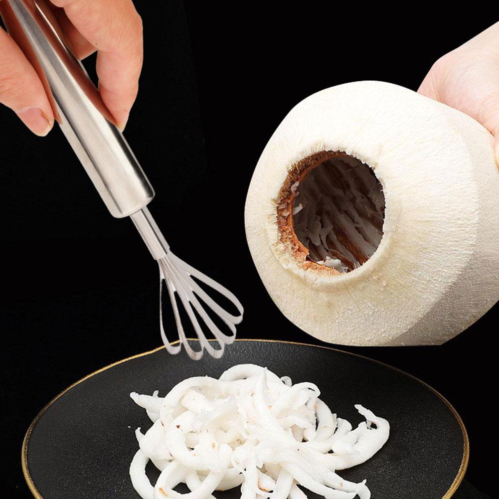 Coconut Grater Stainless Steel Knife Multi-Purpose Kitchen Vegetable Melon Fruit Meat Removal Scraper Scraping Fish Scale Tool