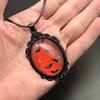 Red Bat Necklace Women's Halloween Party Gothic Style Neck Jewelry Gift