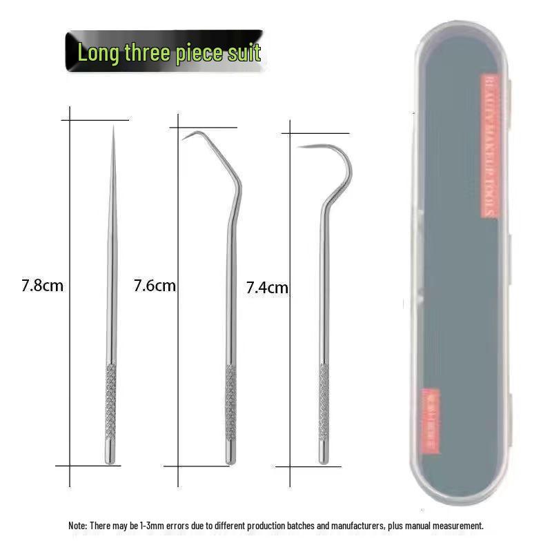 

Ultra-Fine Stainless Steel Toothpick & Floss Stick Set in Portable Metal Box