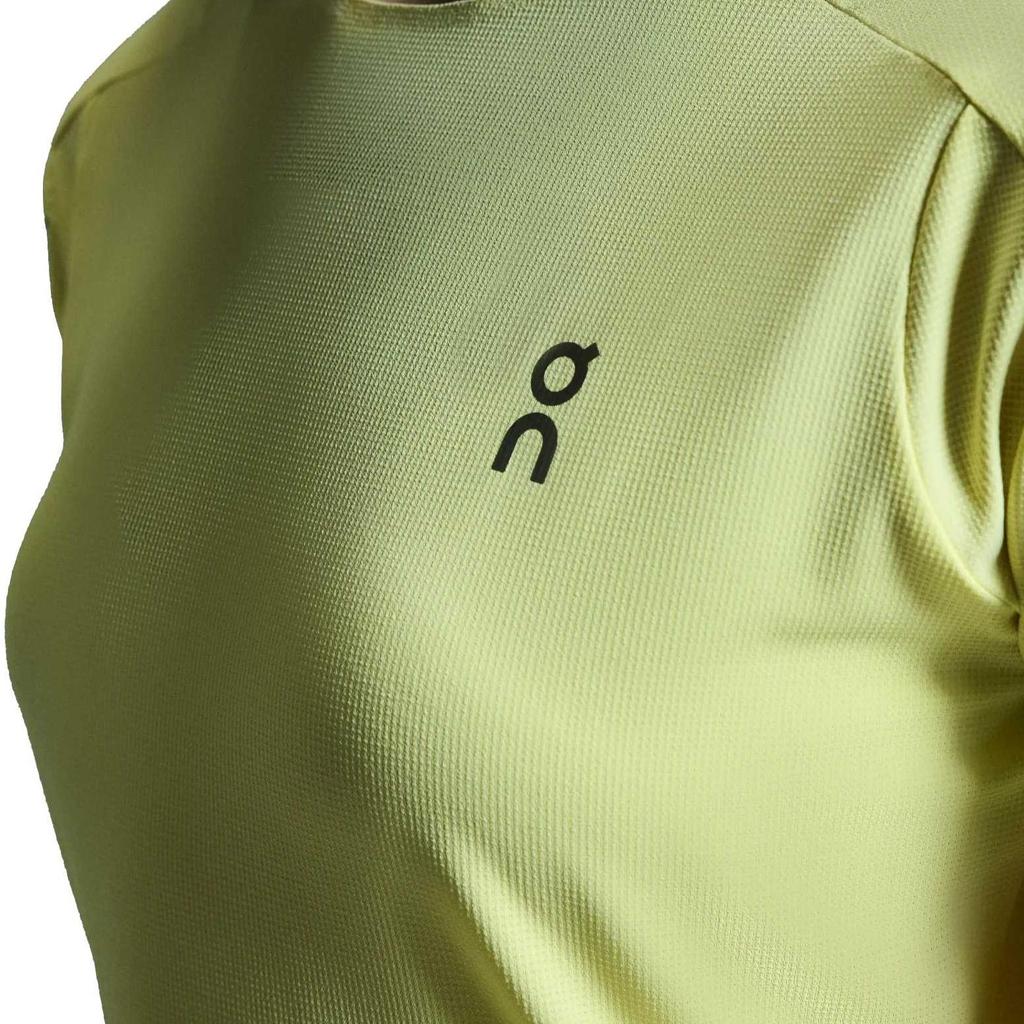 On Performance Comfortable Breathable Round Neck Short Sleeve Running T-Shirt Women T-Shirts Light-Yellow 1WE10312995