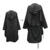 2025 Hip Hop Punk Trench Coat Hooded Cloak Men Women Harajuku Casual Long Jacket Gothic Vintage Gabardina