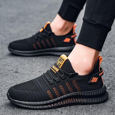 Fashion Men Sneakers Mesh Casual Shoes Lac-up Breathable Lightweight Walking Sneakers Men Shoes Plus Size Summer Tenis Shoes