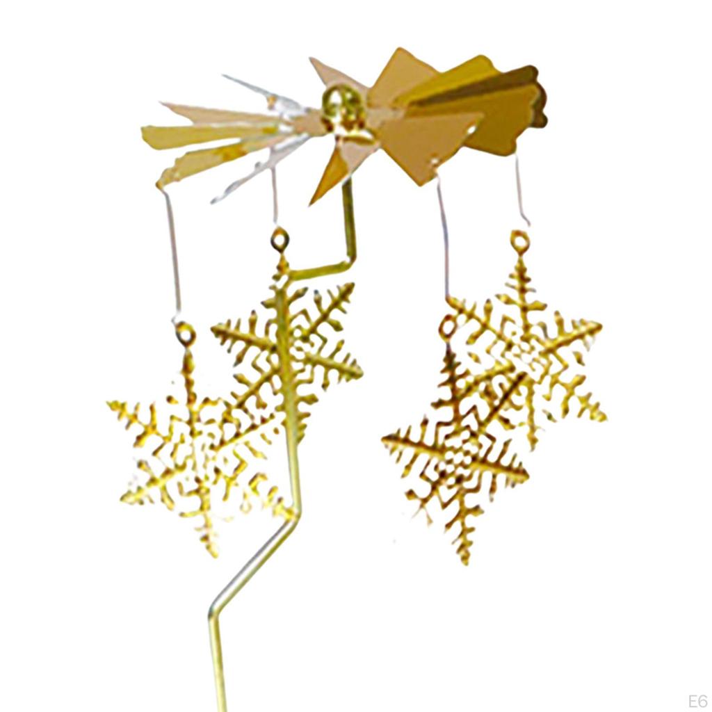 Metal Rotating Candle Holder Rotary Candlestick for Living Room Ornament Carousel