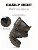 Men's Plus Size High-Top Chelsea Martin Boots - Lace-up Leather Work Boots for Outdoors and Casual Wear.