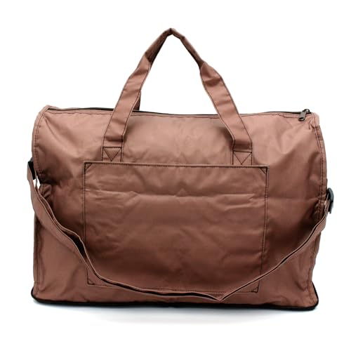 [Travel Collection] Foldable Boston Bag (Medium) Carry-On, TRC0402 RK37 New Basic 2 Brown